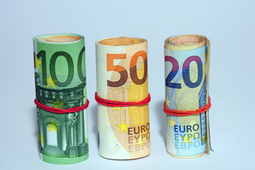 Fototapeta premium Money and cost of the life, Euro banknote