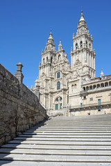 Obraz premium Spain , Santiago de Compostela cathedral, St James way, camino di Santiago