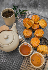 Moon Festival Cakes with Tea