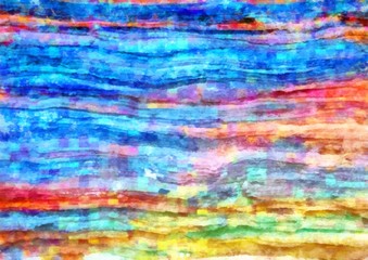 Fototapeta na wymiar Rare breed stone texture in bright colorful digital watercolor