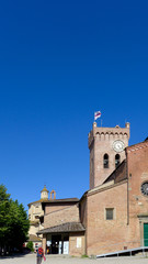 Fototapeta na wymiar Medieval Tower with the countryside