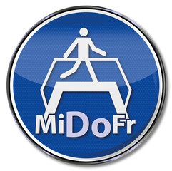 Schild Brückentag, Mittwoch, Donnerstag und Freitag auf der Brücke 