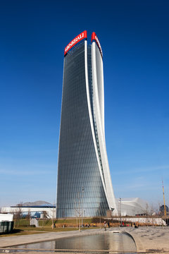 Exterior view of the Generali Tower, Milan