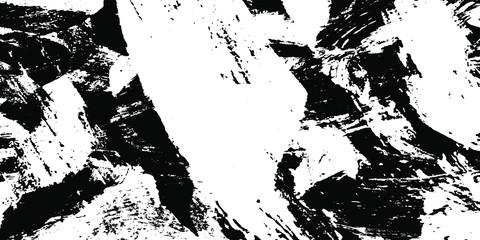 Fototapeta premium Black and white grunge. Abstract texture of scratch. Worn vintage Board. Vector pattern of dirt and stains