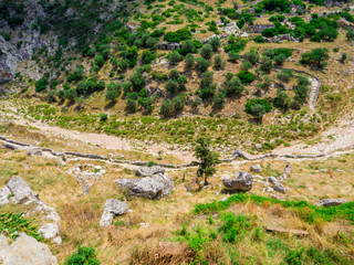 Ancient ruins in Ginosa, Apulia, south Italy