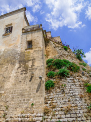 Fototapeta na wymiar View of the Castle of Ginosa, Italy