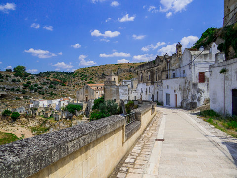 Ancient ruins in Ginosa, Apulia, south Italy