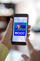 Mooc concept on a smartphone