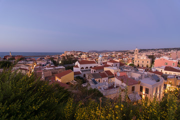 Fototapeta premium panoramic view of Chania