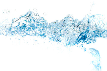 water splash isolated on white background