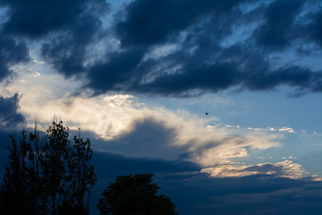 Fototapeta na wymiar dramatic sky and clouds
