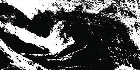 Black and white grunge. Abstract texture of scratch. Worn vintage Board. Vector pattern of dirt and stains