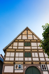 Half timbered house in Rinteln. Germany