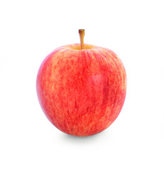 red fresh apple isolated on white background