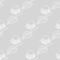 rambutan tropical fruits seamless pattern