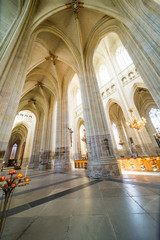 Nantes Cathedral Saint-Pierre and Saint-Paul Interior Columns and Statues