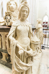 François II Tomb Statue Representing Moral Force Virtue in Nantes Cathedral Saint-Pierre and Saint-Paul, France
