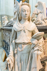François II Tomb Two Faced Statue Representing Prudence Virtue in Nantes Cathedral Saint-Pierre and Saint-Paul, France