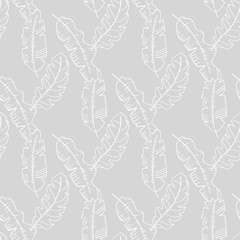 seamless floral pattern tropical palm leaves