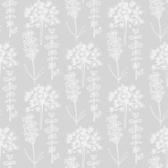 seamless floral pattern with wild flower