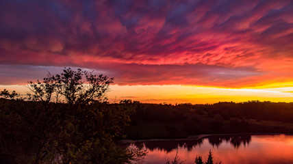 Obraz premium Nebraska landscape drone aerial photographs