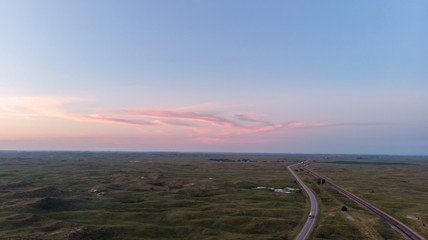 Nebraska landscape drone aerial photographs