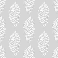 Christmas seamless pattern with bumps