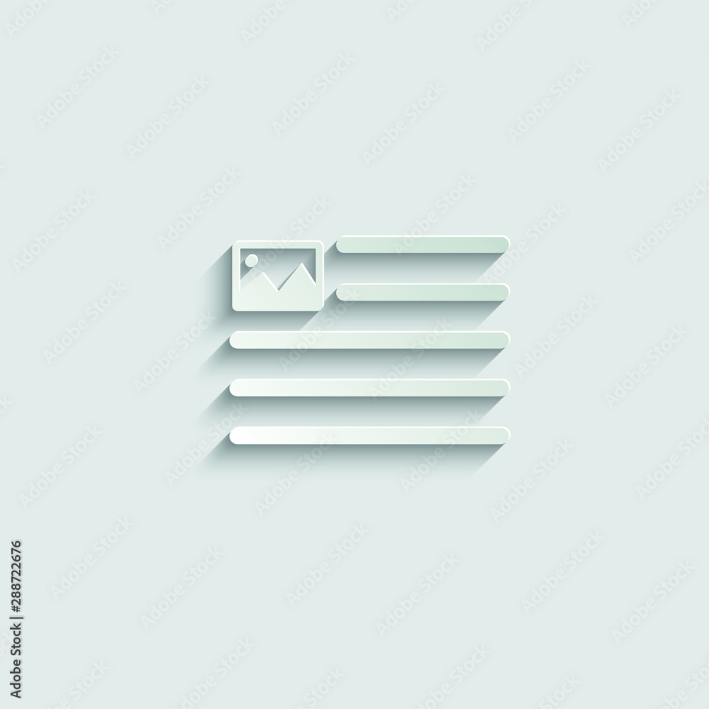 Poster text positions icon. text edit icon set. alignment-page, text formatting sign vector paper icon with