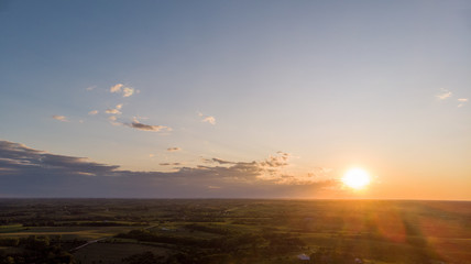 Nebraska landscape drone aerial photographs