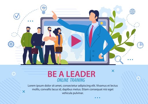 Informational Poster Inscription to be a Leader. 