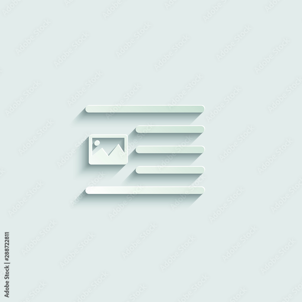Poster text positions icon. text edit icon set. alignment-page, text formatting sign vector paper icon with