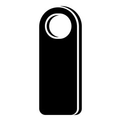 Door tag icon. Simple illustration of door tag vector icon for web design isolated on white background