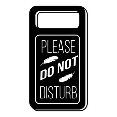 Dont disturb motel tag icon. Simple illustration of dont disturb motel tag vector icon for web design isolated on white background