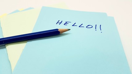 Note sheets and pencils