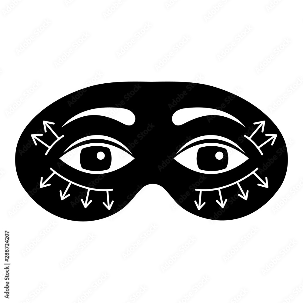 Poster modern face lifting icon. simple illustration of modern face lifting vector icon for web design isol