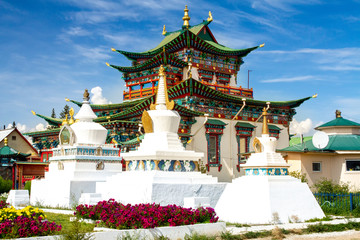 Ivolginsky datsan monastery is the Buddhist Temple located near Ulan-Ude city in Buryatia, Russia.