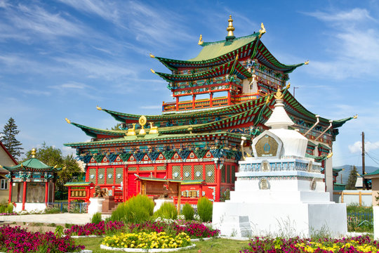 Ivolginsky datsan monastery is the Buddhist Temple located near Ulan-Ude city in Buryatia, Russia.