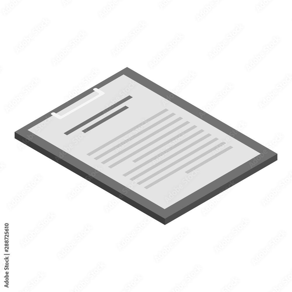 Poster checkboard icon. isometric of checkboard vector icon for web design isolated on white background