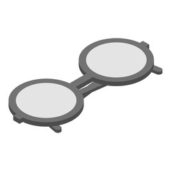 Eyeglasses icon. Isometric of eyeglasses vector icon for web design isolated on white background