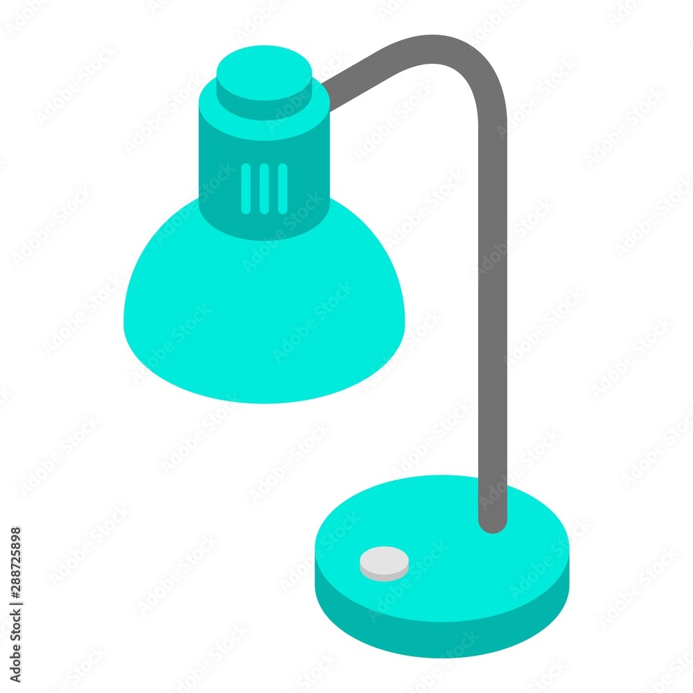 Aufkleber desktop lamp icon. isometric of desktop lamp vector icon for web design isolated on white background