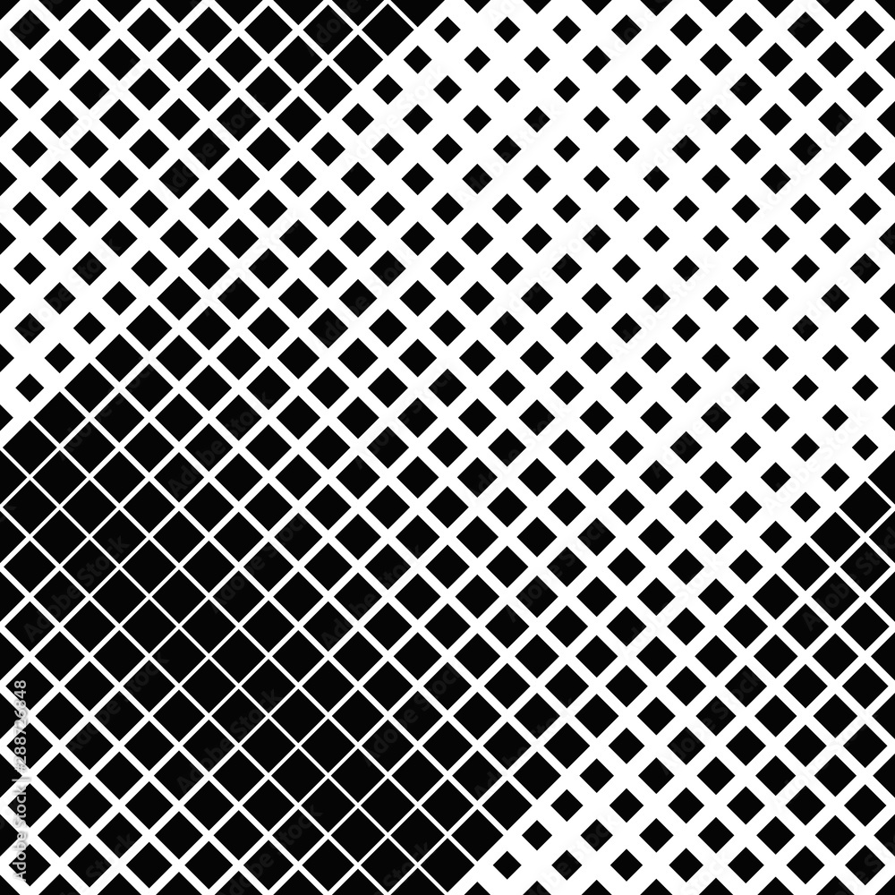Poster seamless abstract monochrome geometrical square pattern background design - black and white vector g