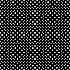 Geometrical seamless gray dot pattern background - abstract vector illustration