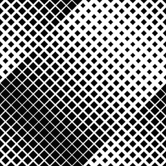 Seamless abstract monochrome geometrical square pattern background design - black and white vector graphic