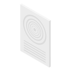 Ventilator remote control icon. Isometric of ventilator remote control vector icon for web design isolated on white background