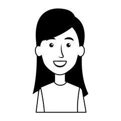 young woman with urban style character