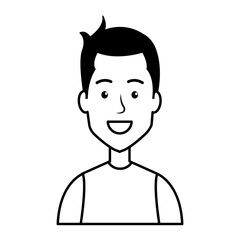 young man with urban style character