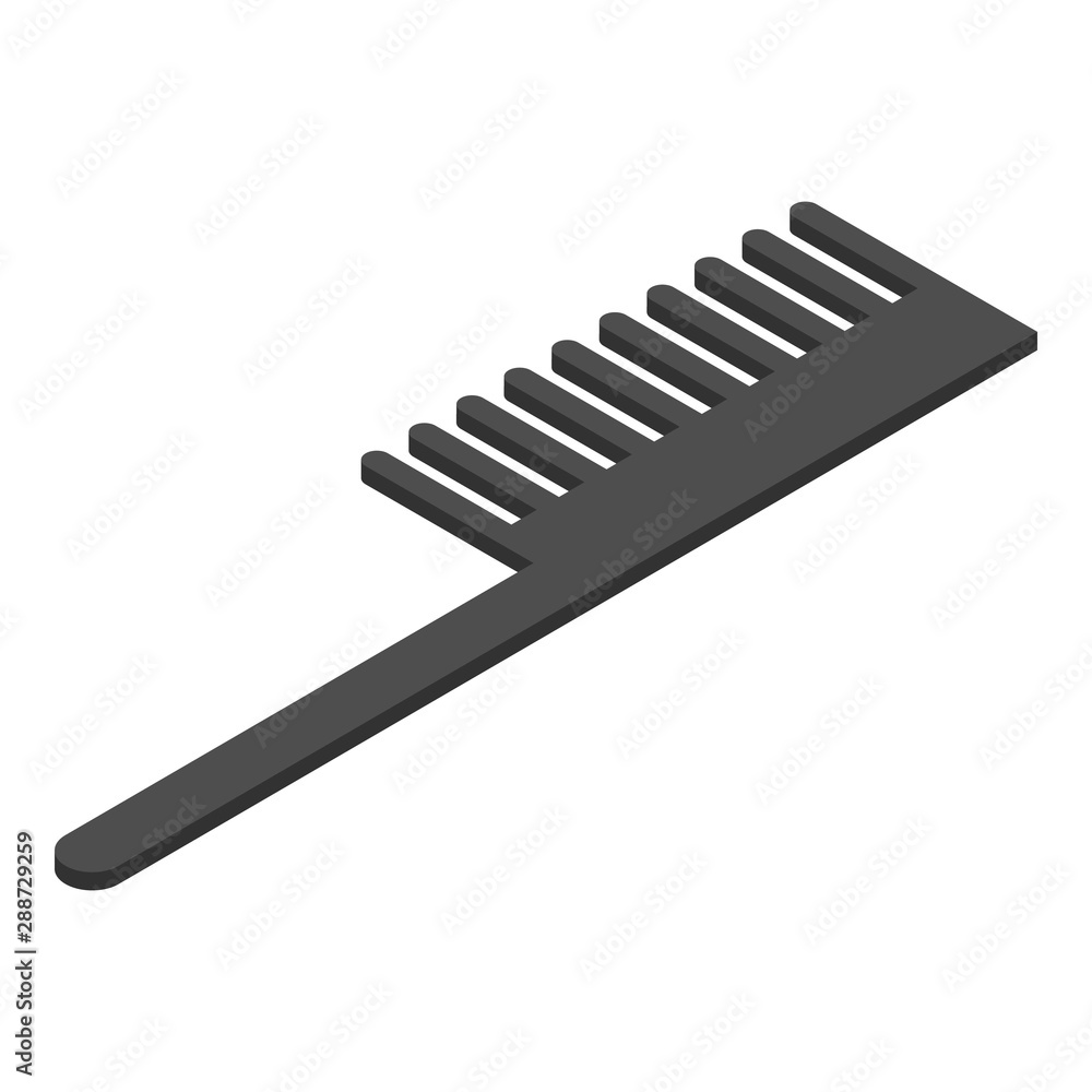 Poster plastic comb icon. isometric of plastic comb vector icon for web design isolated on white background