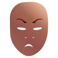 Anger theatrical mask