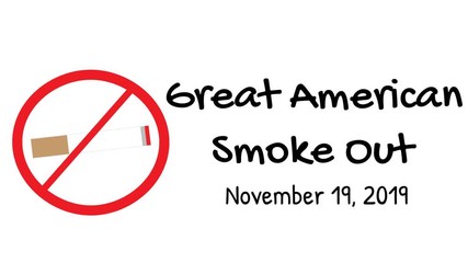 The Great American Smoke-Out illustrated banner.