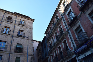 Piso antiguos del casco hist&oacute;rico de Salamanca, Espa&ntilde;a.